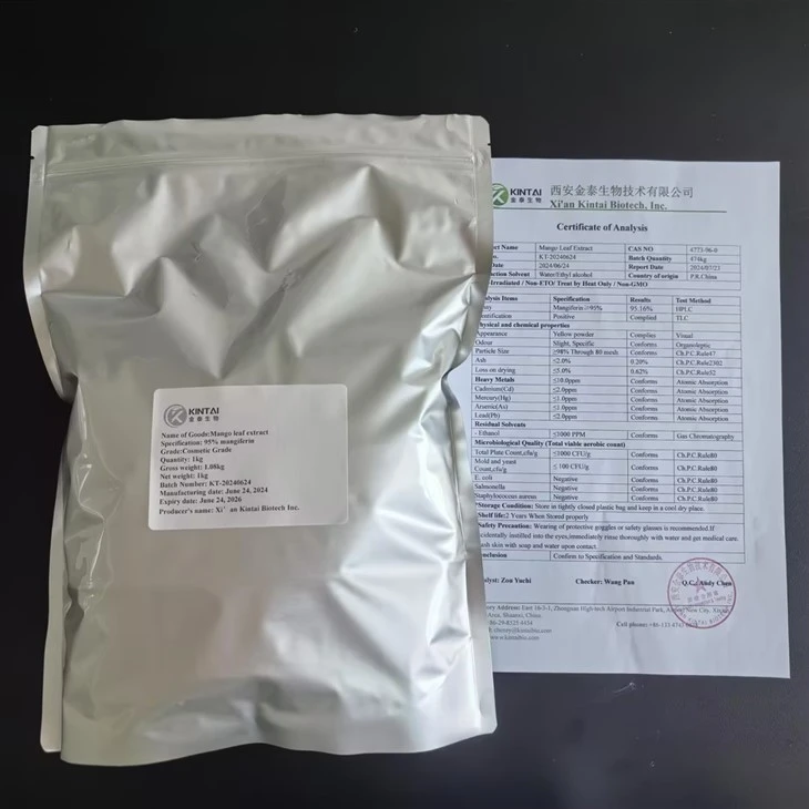 outer packing details  of mangiferin